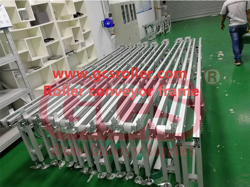 Roller conveyor frame